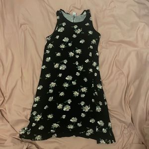Size Small Black Dress with Flowers